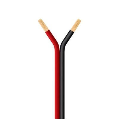 ΚΑΛΩΔΙΑ ΗΧΕΙΩΝ ΜΑΥΡΟ-ΚΟΚΚΙΝΟ 2Χ0.50mm (150-20300)