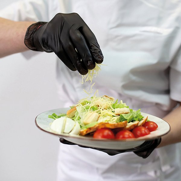 ΓΑΝΤΙΑ ΒΙΝΙΤΡΥΛΙΟ ΣΥΝΘΕΤΙΚΑ ΜΙΑΣ ΧΡΗΣΗΣ ΧΩΡΙΣ ΠΟΥΔΡΑ ΜΑΥΡΑ ΜΕΓΕΘΟΣ SMALL 100ΤΕΜ (147-90990) - Image 3