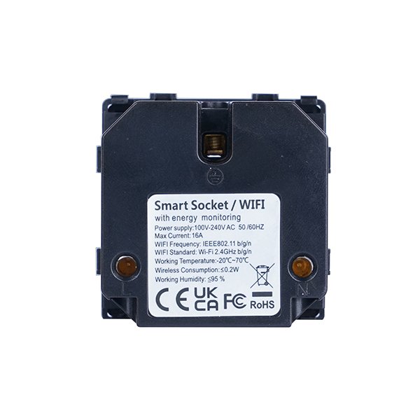 SMART WIFI ΠΡΙΖΑ ΣΟΥΚΟ 16Α ΑΣΠΡΟ ΧΡΩΜΑ ΜΕ ΕΝΔΕΙΞΗ ΛΕΙΤΟΥΡΓΙΑΣ ΜΠΟΥΤΟΝ ON/OFF ΚΑΙ ΜΕΤΡΗΤΗ ΡΕΥΜΑΤΟΣ (152-60665) - Image 3