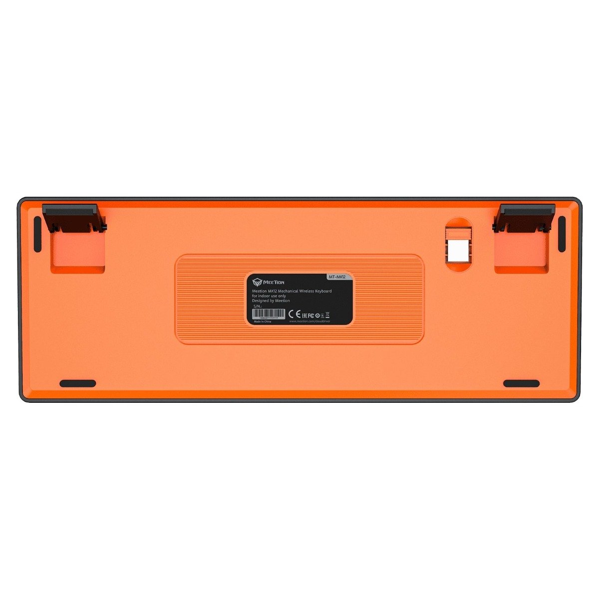 Meetion MK12 Ενσύρματο Bluetooth Gaming Πληκτρολόγιο Μαύρο US (17.005.0023) - Image 7