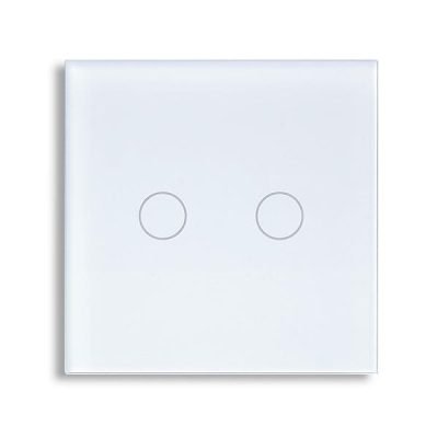 ΓΥΑΛΙΝΟ ΠΑΝΕΛ ΔΙΠΛΟΥ ΔΙΑΚΟΠΤΗ ΑΦΗΣ ΑΣΠΡΟ ΧΡΩΜΑ (152-60682)