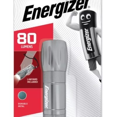 ENERGIZER Metal Led Pocket Flashlight 3AAA Included 80lm MLHH32 (01.011.0016)