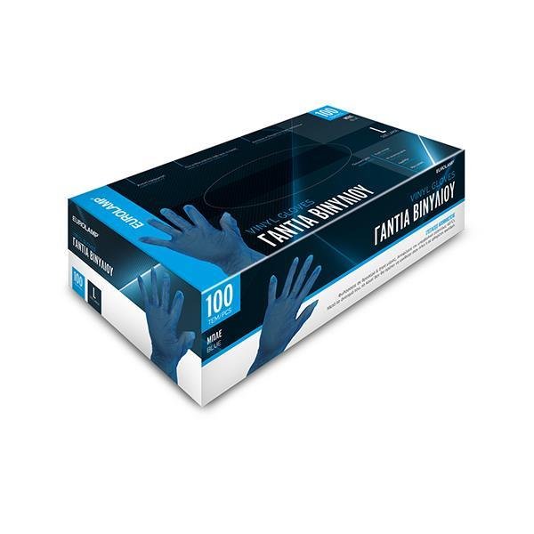 ΓΑΝΤΙΑ ΒΙΝΥΛΙΟΥ ΜΙΑΣ ΧΡΗΣΗΣ ΧΩΡΙΣ ΠΟΥΔΡΑ ΜΠΛΕ ΜΕΓΕΘΟΣ LARGE 100ΤΕΜ (147-90962)