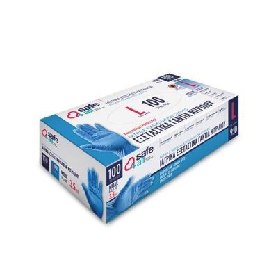 ΓΑΝΤΙΑ ΝΙΤΡΙΛΙΟΥ MIAΣ ΧΡΗΣΗΣ ΧΩΡΙΣ ΠΟΥΔΡΑ ΜΠΛΕ LARGE 100TΕΜ (147-90987)