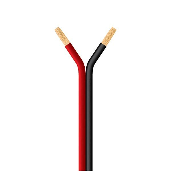 ΚΑΛΩΔΙΑ ΗΧΕΙΩΝ ΜΑΥΡΟ-ΚΟΚΚΙΝΟ 2Χ4mm (150-20305)