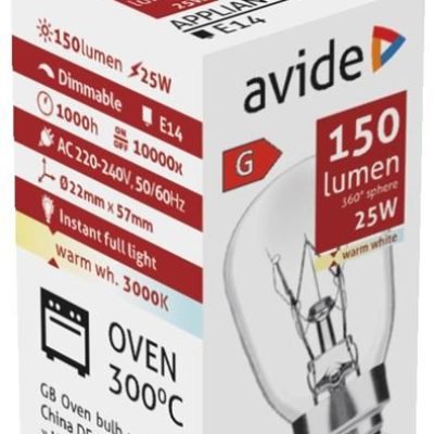 Avide Λάμπα Φούρνου 25W E14 (15.001.0017)