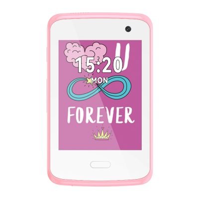 XO H150 Smart 2G Παιδικό Κινητό Τηλέφωνο 2.8″ Λευκό+Ροζ (16.001.0209)