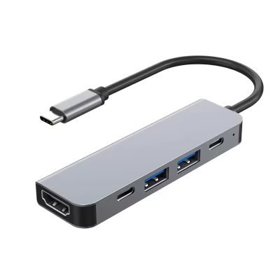 Αντάπτορας 5 σε 1 PD 100W Type-C HDTV USB2.0/3.0 4K 30HZ (06.005.0106)