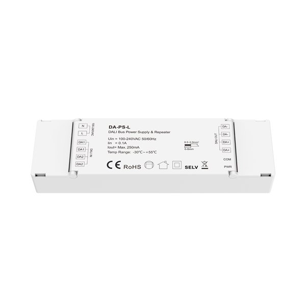 ΤΡΟΦΟΔΟΤΙΚΟ ΚΑΙ ΕΝΙΣΧΥΤΗΣ BUS DALI 100-240VAC 250mA (145-71610) - Image 2