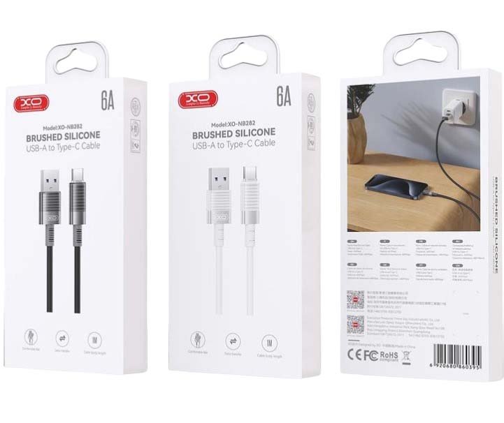 XO NB-Q282A Καλώδιο Σιλικόνης Type-c σε Lightning 30W Μαύρο (16.005.0337) - Image 2