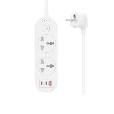 XO WL31 (EU) 30W 2AC + 1USB-A + 2USB-C με Διακόπτη (16.006.0355)
