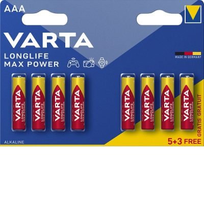Μπαταρία Varta Longlife Max Power Αλκαλική Mignon AAA B5+3 (01.001.0154)