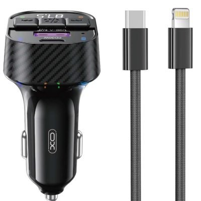 XO BCC17 Smart Bluetooth MP3 A+C Dual Port PD30W Φορτιστής Αυτοκινήτου με καλώδιο Lightning (16.006.0319)