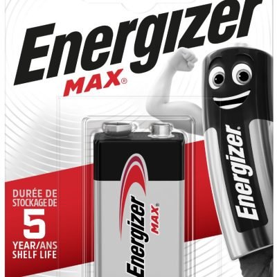 Energizer Max Alkaline Μπαταρία 9V (1 τμχ) (01.001.0133)