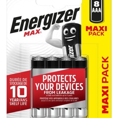 Energizer Max Alkaline Μπαταρία AAΑ (8 τμχ) (01.001.0128)