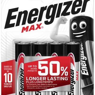 Energizer Max Alkaline Μπαταρία AA (4 τμχ) (01.001.0127)