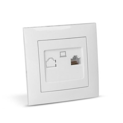 Entac Arnold Recessed wall LAN socket Cat5 White (15.005.0107)