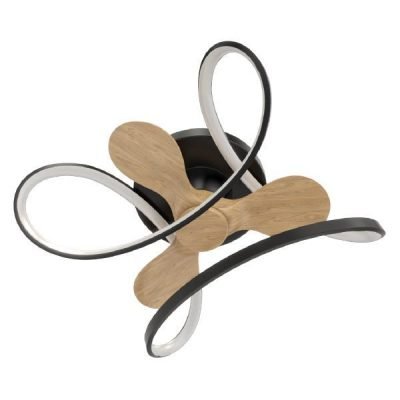 ΑΝΕΜΙΣΤΗΡΑΣ ΟΡΟΦΗΣ ΜΑΥΡΟΣ ΜΕ LED ΦΩΣ ΚΑΙ ΚΟΝΤΡΟΛ Φ70 DC 26W (300-25043)