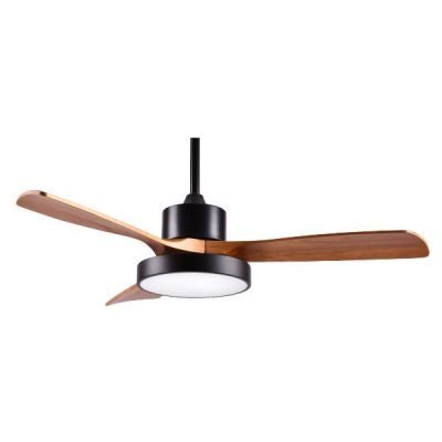 ΑΝΕΜΙΣΤΗΡΑΣ ΟΡΟΦΗΣ ΜΑΥΡΟ ΚΑΙ ΞΥΛΟ ΜΕ LED ΦΩΣ ΚΑΙ ΚΟΝΤΡΟΛ Φ122 DC 35W (300-25040)