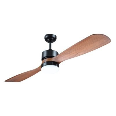 ΑΝΕΜΙΣΤΗΡΑΣ ΟΡΟΦΗΣ ΜΑΥΡΟΣ ΜΕ 2 ΞΥΛΙΝΕΣ ΦΤΕΡΩΤΕΣ Φ132 LED ΦΩΣ 12W 4000K ΚΑΙ ΚΟΝΤΡΟΛ  35W DC ΜΟΤΕΡ (300-25070)