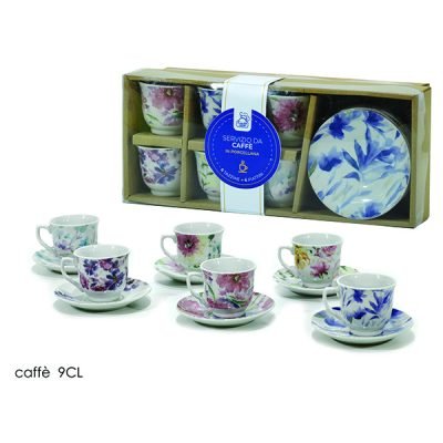 Σετ 6 φλυτζάνια με πιατάκια 9cl [77554406]