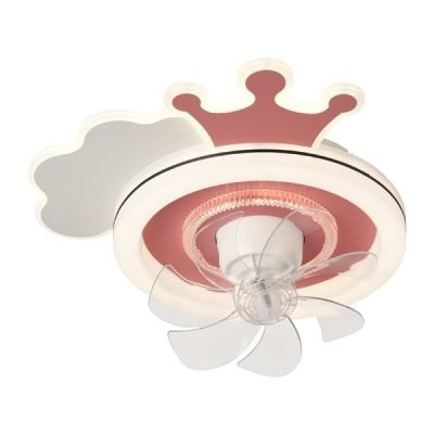 ΑΝΕΜΙΣΤΗΡΑΣ ΟΡΟΦΗΣ ΠΑΙΔΙΚΟΣ ΚΟΡΩΝΑ ΡΟΖ 15W ΜΕ LED ΦΩΣ 65W ΚΑΙ ΚΟΝΤΡΟΛ (300-25057)