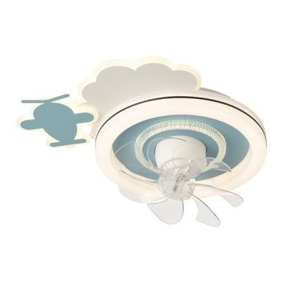 ΑΝΕΜΙΣΤΗΡΑΣ ΟΡΟΦΗΣ ΠΑΙΔΙΚΟΣ ΑΕΡΟΠΛΑΝΑΚΙ ΜΠΛΕ 15W ΜΕ LED ΦΩΣ 65W ΚΑΙ ΚΟΝΤΡΟΛ (300-25056)