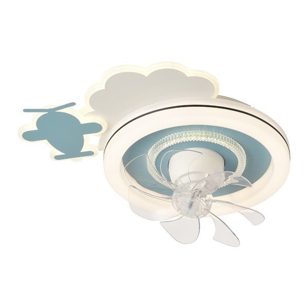 ΑΝΕΜΙΣΤΗΡΑΣ ΟΡΟΦΗΣ ΠΑΙΔΙΚΟΣ ΑΕΡΟΠΛΑΝΑΚΙ ΜΠΛΕ 15W ΜΕ LED ΦΩΣ 65W ΚΑΙ ΚΟΝΤΡΟΛ (300-25056)