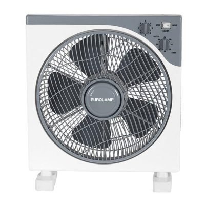 ΑΝΕΜΙΣΤΗΡΑΣ BOX FAN ΤΕΤΡΑΓΩΝΟΣ ΑΣΠΡΟ-ΓΚΡΙ Φ37 45W (300-21000)