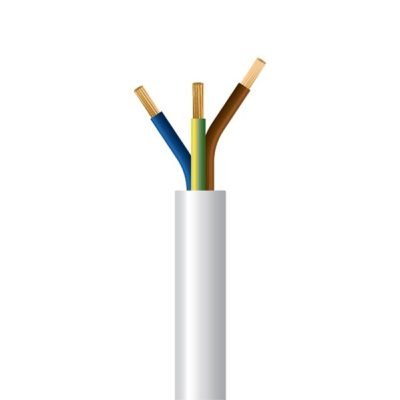 ΚΑΛΩΔΙΟ ΕΥΚΑΜΠΤΟ H05VV-F 3Χ1,5mm² ΛΕΥΚΟ (50m/roll) (150-10008)