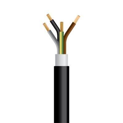 ΚΑΛΩΔΙΟ NYY J1VV-U 4X2.5mm² ΜΑΥΡΟ (100m/roll) (150-13726)