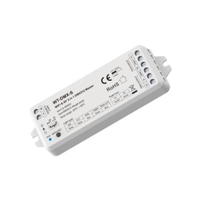 DMX512 MASTER ”WT-DMX-S” ΜΟΝΟΧΡΩΝΟ/CCT/RGB/RGBW/RGB+CCT 12-36VDC/1-5CH (145-71509)