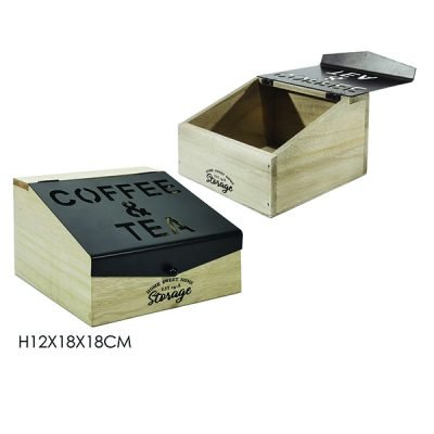 Ξύλινη θήκη για καφέ-τσαι [77630333]