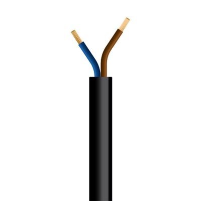 ΚΑΛΩΔΙΟ ΕΥΚΑΜΠΤΟ H05VV-F 2X1,5mm² ΜΑΥΡΟ (100m/roll) (150-13153)