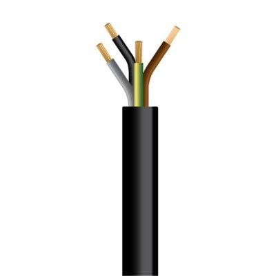 ΚΑΛΩΔΙΟ ΕΥΚΑΜΠΤΟ H03VV-F 4X0,75mm² ΜΑΥΡΟ (100m/roll) (150-13163)