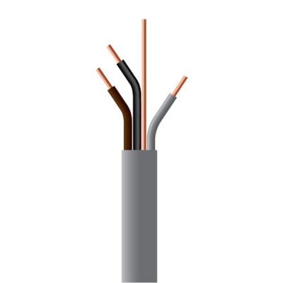 ΚΑΛΩΔΙΟ ΠΛΑΚΕ ΓΚΡΙ 3X1+1mm² ΓΚΡΙ (100m Cardboard Reels) (150-25020)