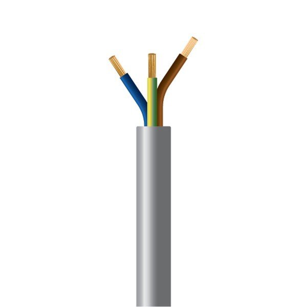ΚΑΛΩΔΙΟ ΕΥΚΑΜΠΤΟ H05VV-F 3Χ1,5mm² ΓΚΡΙ (100m/Roll) (150-15108)