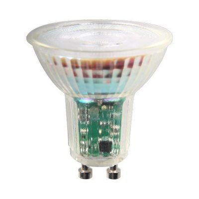 ΛΑΜΠΑ LED GU10 5.5W 550lm 4000K 38° 175-250V DIMMABLE ΓΥΑΛΙ (147-77861)