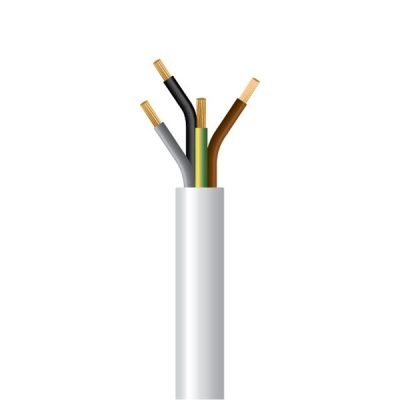 ΚΑΛΩΔΙΟ ΕΥΚΑΜΠΤΟ H05VV-F 4Χ2,5mm² ΛΕΥΚΟ (100m/roll) (150-13116)