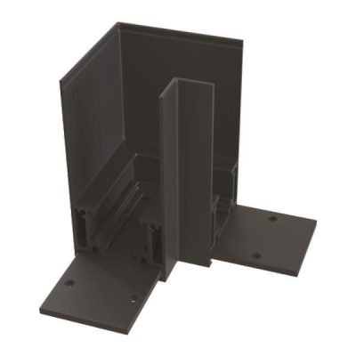 ΓΩΝΙΑ ΕΞΩΤΕΡΙΚΗ ΕΠΙΠΕΔΗ ΓΙΑ ΜΑΓΝΗΤΙΚΗ ΡΑΓΑ 90° ΜΑΥΡΗ (145-59914)