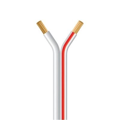 ΚΑΛΩΔΙΟ NYFAZ H03VH-H 2X0,50mm² ΛΕΥΚΟ ΜΕ ΚΟΚΚΙΝΗ ΓΡΑΜΜΗ (100m/roll) (150-13050)