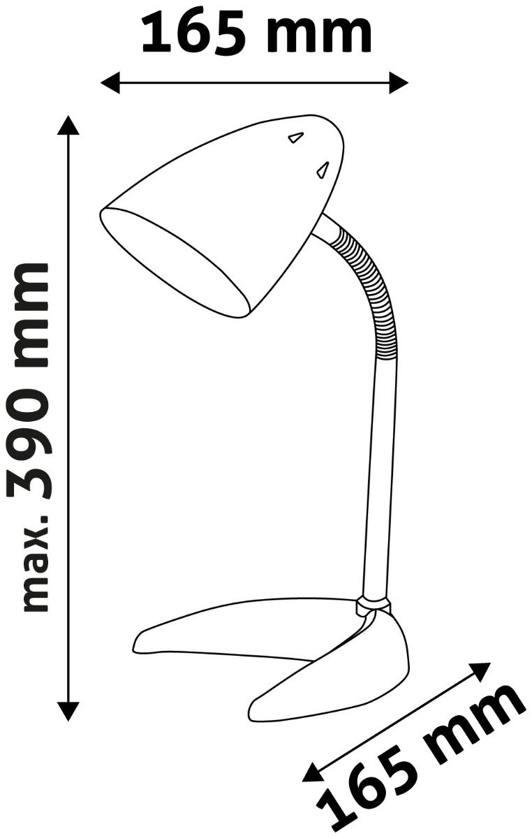 Avide Basic Φωτιστικό Γραφείου C Base S Ασημί (15.001.0680) - Image 4