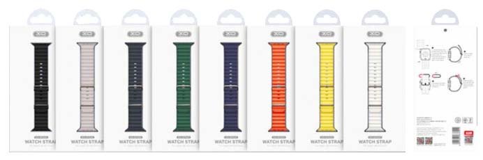 XO BT02A Marine Λουράκι Ρολογιού Σιλικόνης Universal 38/40/41mm Γκρι-Μπλε (16.001.0164) - Image 2