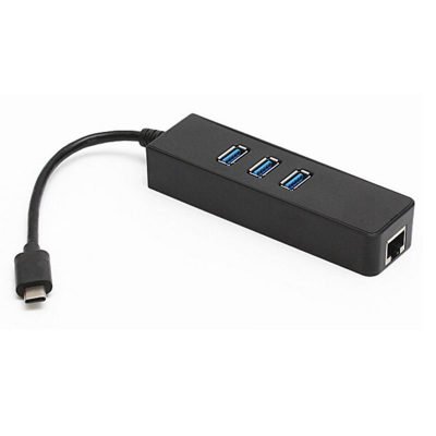 Μετατροπέας USB Type C σε LAN 1000GBps+ 3x USB3.0 HQ (06.005.0055)