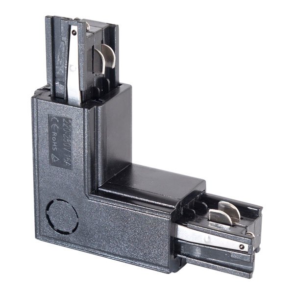 ΣΥΝΔΕΣΜΟΣ ΕΞΩΤΕΡΙΚΟΣ 4 ΓΡΑΜΜΩΝ ΓΩΝΙΑΣ 90⁰ ΜΕ ΤΡΟΦΟΔΟΣΙΑ ΜΑΥΡΟΣ (145-59144) - Image 2