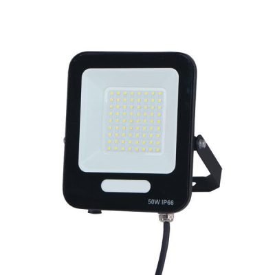 ΠΡΟΒΟΛΕΑΣ LED SMD 50W ΜΑΥΡΟΣ IP66 4000K PLUS (147-69010)