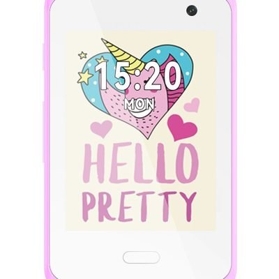 XO H150 Kids Smart 2G Cell Phone 2.8′ Screen 30W Pixel White+Purple (16.001.0254)