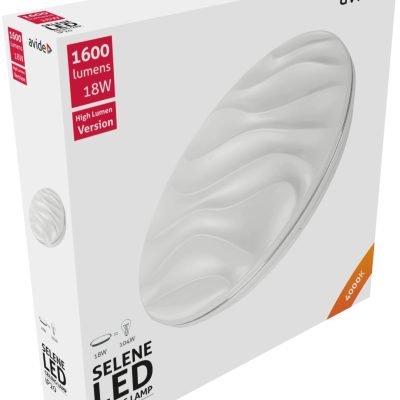 Avide LED Πλαφονιέρα Oyster Selene 18W 330*68mm NW 4000K (15.001.1194)