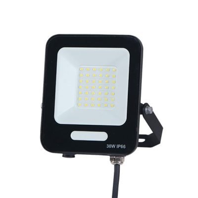 ΠΡΟΒΟΛΕΑΣ LED 30W SMD ΜΑΥΡΟΣ IP66 4000K PLUS 60cm ΚΑΛΩΔΙΟ (147-69805)