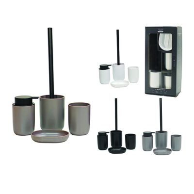 Σετ μπάνιου 4 τεμαχίων πλαστικό [77727934]